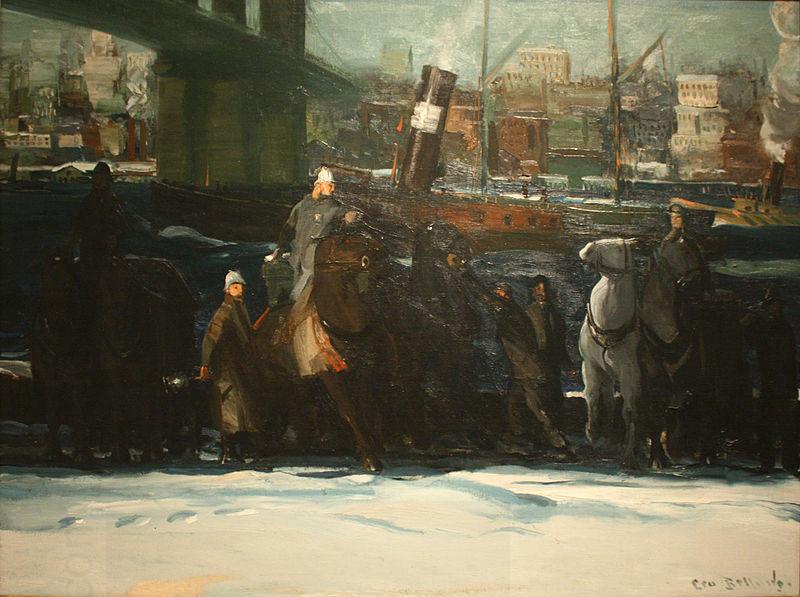 George Wesley Bellows Snow Dumpers China oil painting art